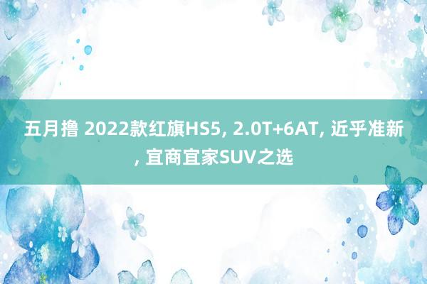 五月撸 2022款红旗HS5， 2.0T+6AT， 近乎准新， 宜商宜家SUV之选
