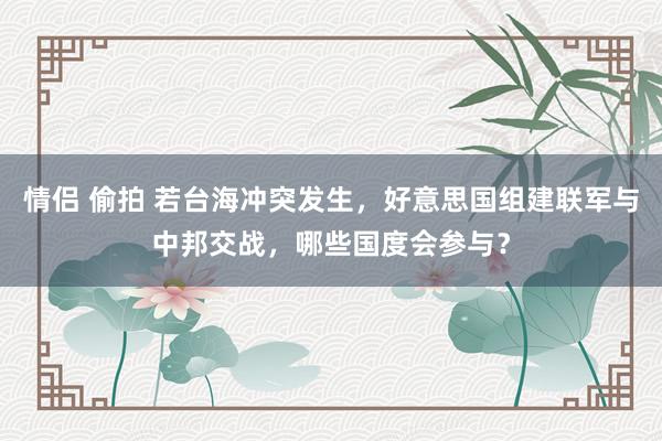 情侣 偷拍 若台海冲突发生，好意思国组建联军与中邦交战，哪些国度会参与？