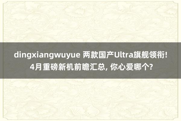 dingxiangwuyue 两款国产Ultra旗舰领衔! 4月重磅新机前瞻汇总， 你心爱哪个?