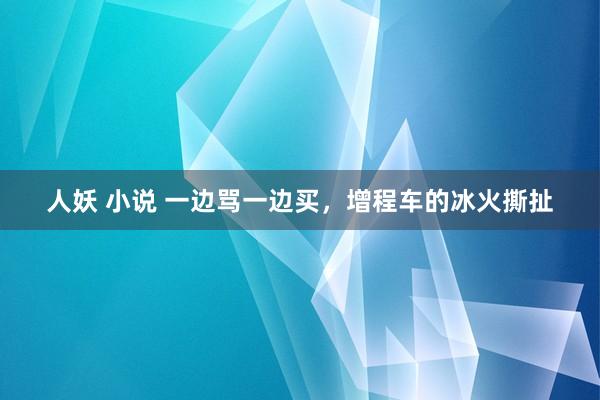 人妖 小说 一边骂一边买，增程车的冰火撕扯
